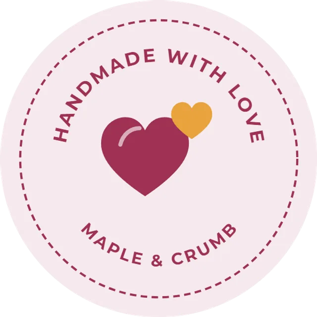 Handmade with love sticker template preview