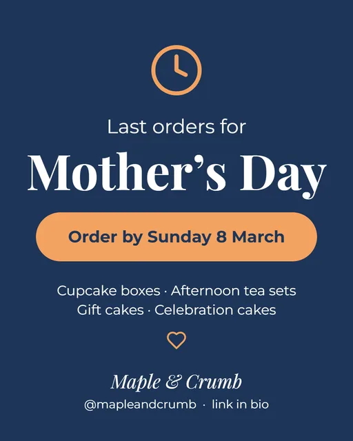 Order deadline Instagram post template preview