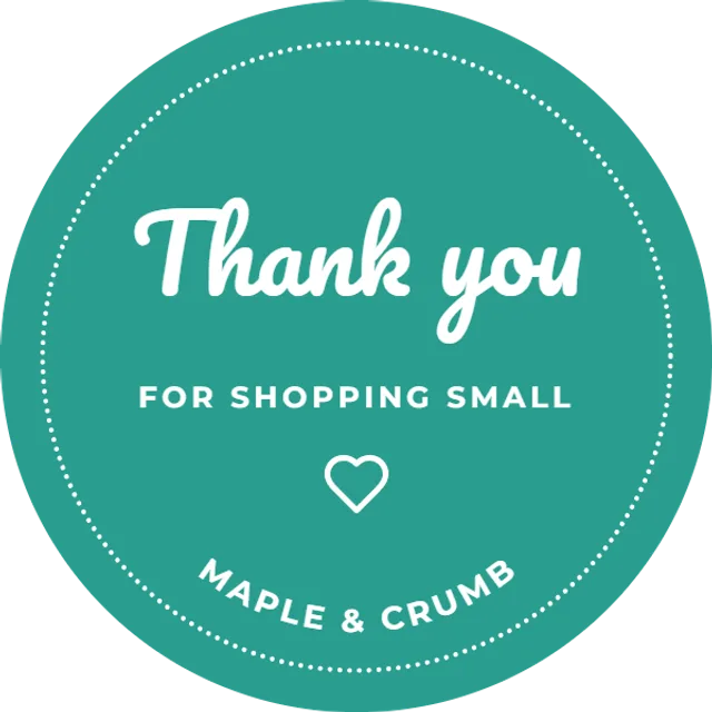 Thank you sticker template preview